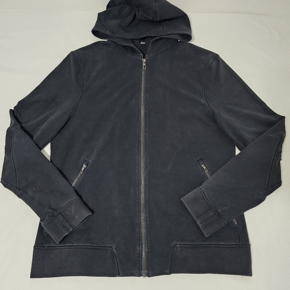 Lululemon Men’s Full Zip Hoodie – Black – Size L Style Code LM4633SZ50317